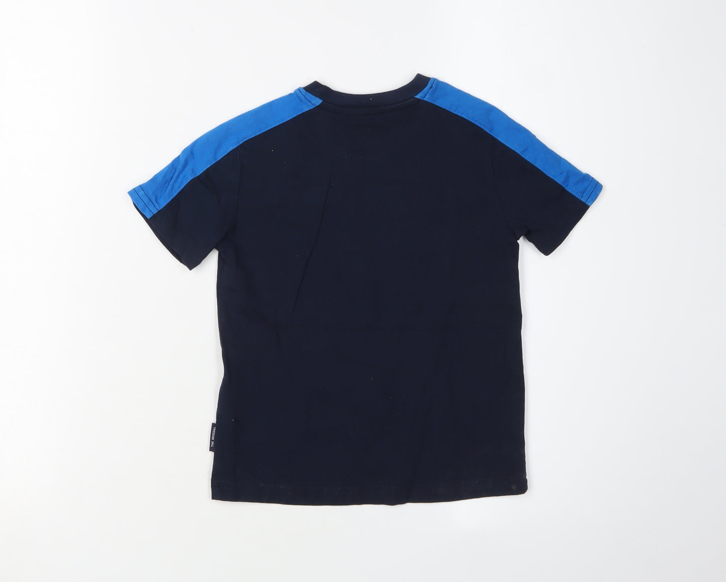 Ben Sherman Boys Blue T-Shirt 4-5 Years Crew Neck Casual