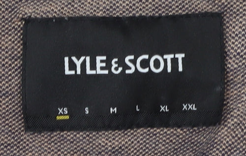 Lyle & Scott Men's Brown Polo Shirt XS Short Sleeve Cotton