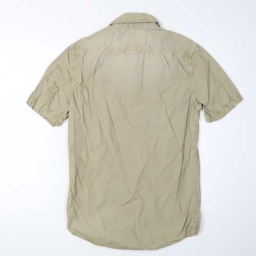 Superdry Men's Beige Short Sleeve Casual Shirt S