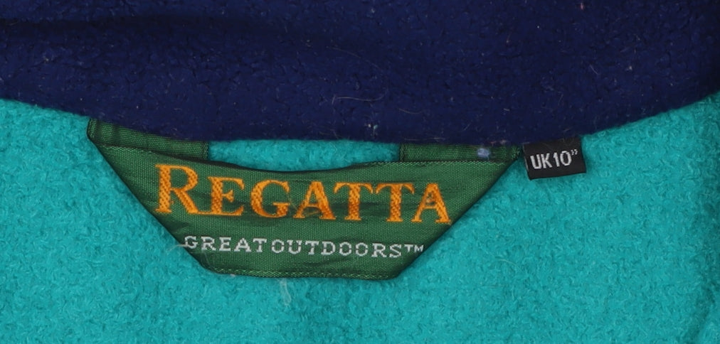 Regatta Women's Green Fleece Jacket - Size 10