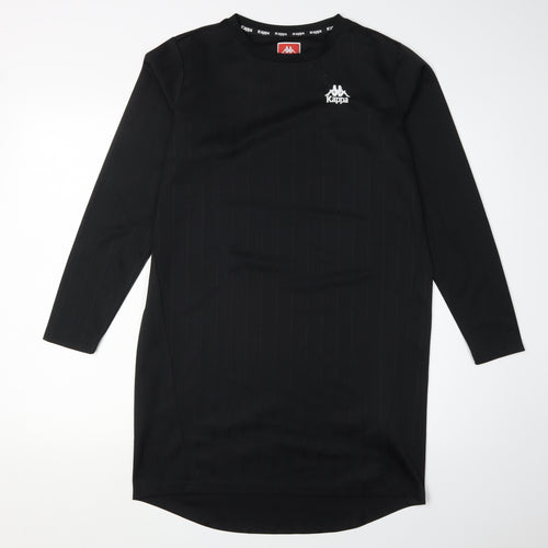 Kappa Men's Black S Casual Pullover Long Sleeve Top
