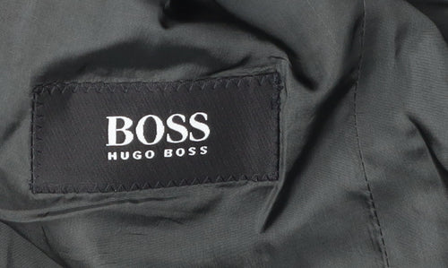 Hugo Boss Men's Black Wool Blazer, Size 38R, Formal
