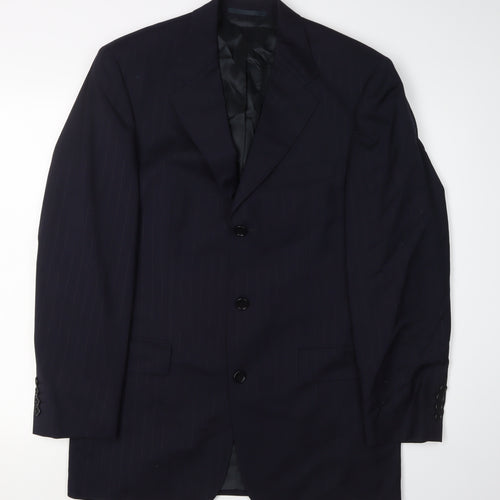 Hugo Boss Men's Blue Suit Jacket, Size 38R, Regular Fit
