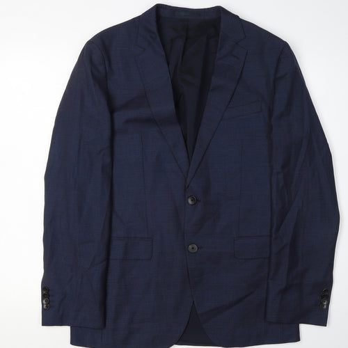 Hugo Boss Men's Blue Blazer, Size 38R, Regular Fit