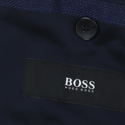 Hugo Boss Men's Blue Blazer, Size 38R, Regular Fit