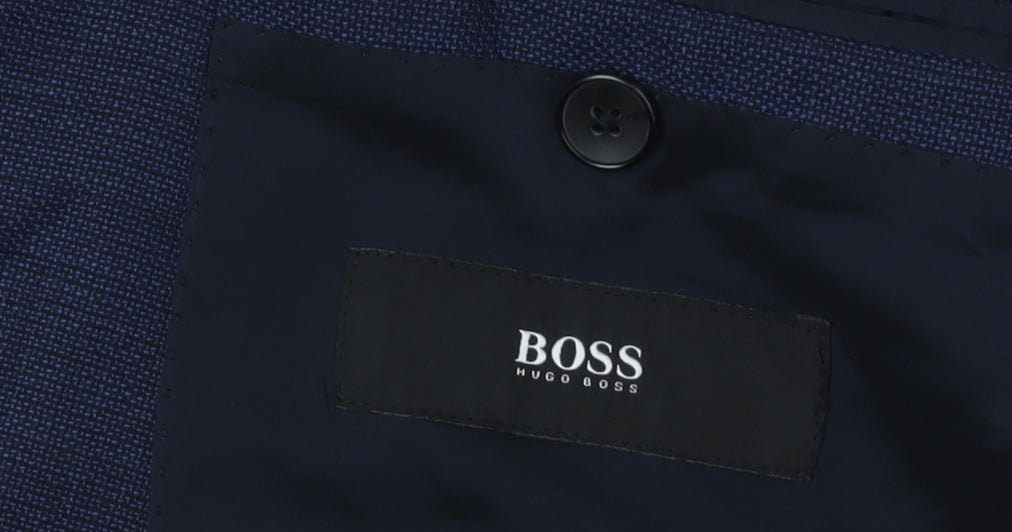 Hugo Boss Men's Blue Blazer, Size 38R, Regular Fit