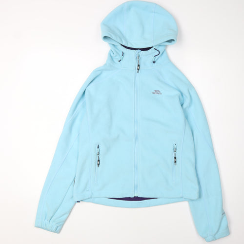 Trespass Women's Blue Fleece Jacket S Hooded Casual