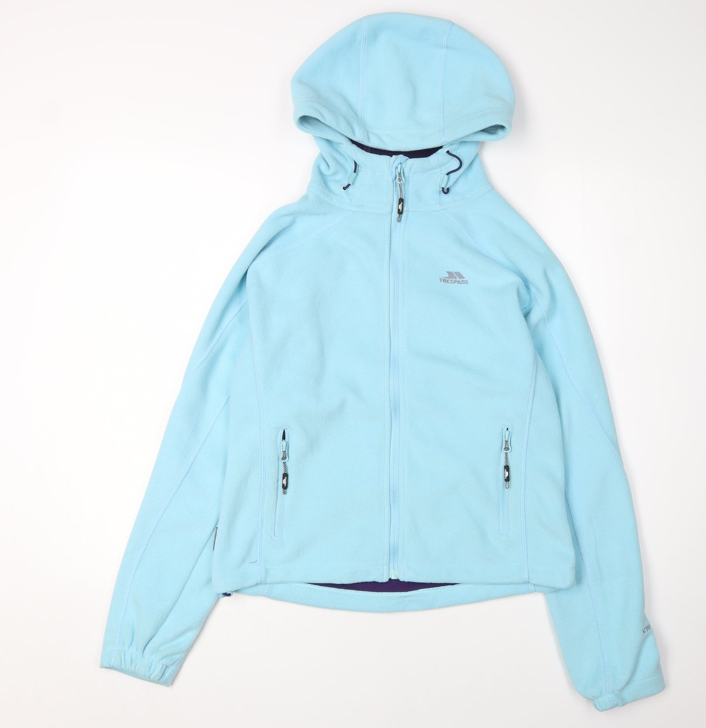 Trespass Women's Blue Fleece Jacket S Hooded Casual