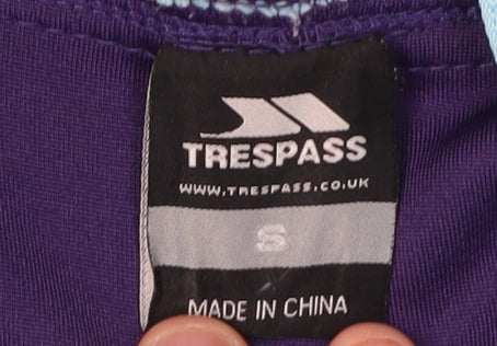 Trespass Women's Blue Fleece Jacket S Hooded Casual