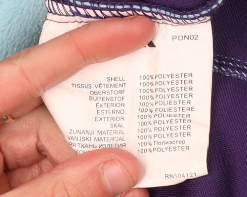 Trespass Women's Blue Fleece Jacket S Hooded Casual