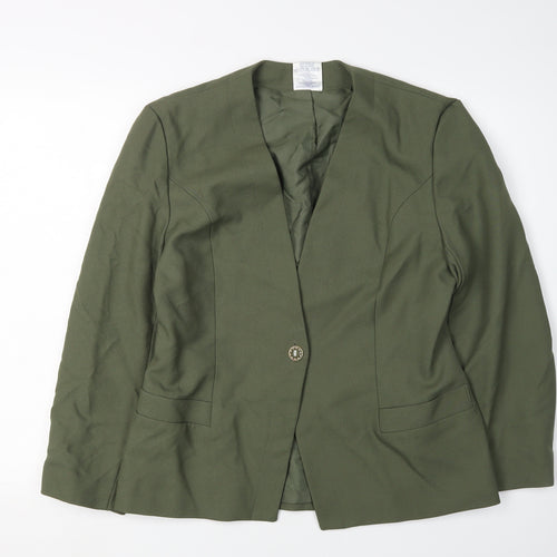 Eastex Women's Green Suit Jacket Size 12 Lined