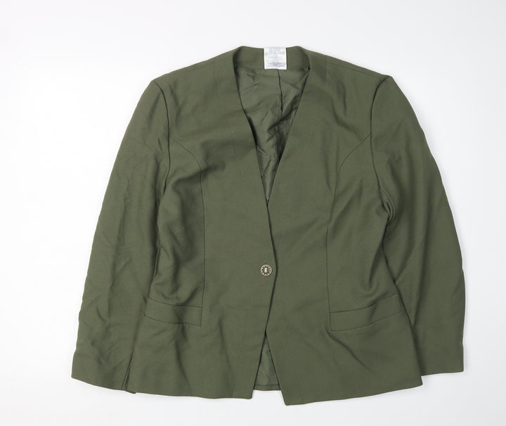 Eastex Women's Green Suit Jacket Size 12 Lined