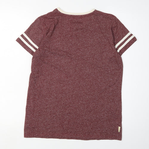 Tokyo Laundry Boys Red T-Shirt, V-Neck Short Sleeve, Size 13