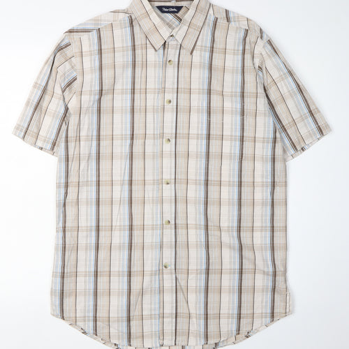 Peter Storm Men's Beige Plaid Casual Shirt S