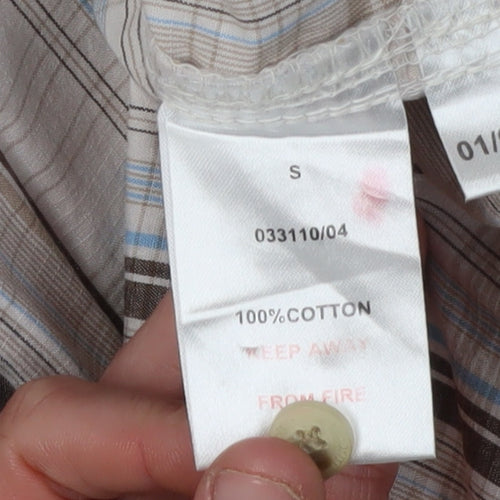 Peter Storm Men's Beige Plaid Casual Shirt S