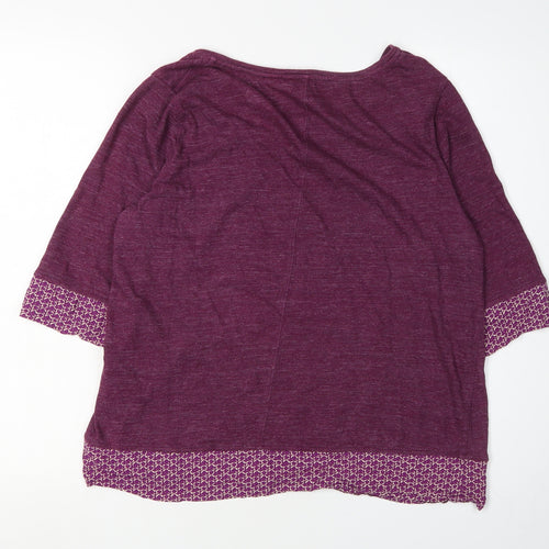White Stuff Women's Purple Pullover Jumper Size 16