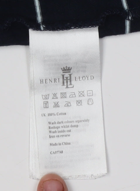 Henri Lloyd Women's Blue Striped T-Shirt, Size S