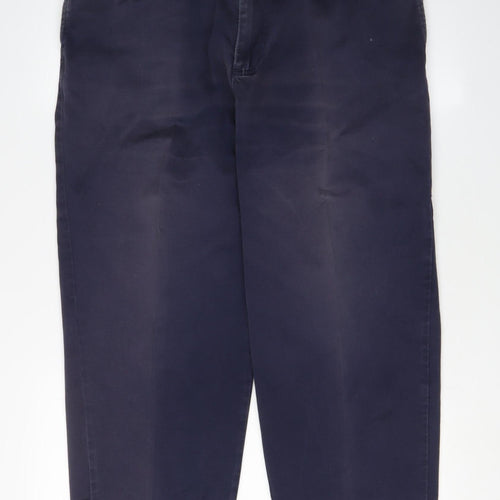 Timberland Men's Blue Trousers, Size 36, Cotton