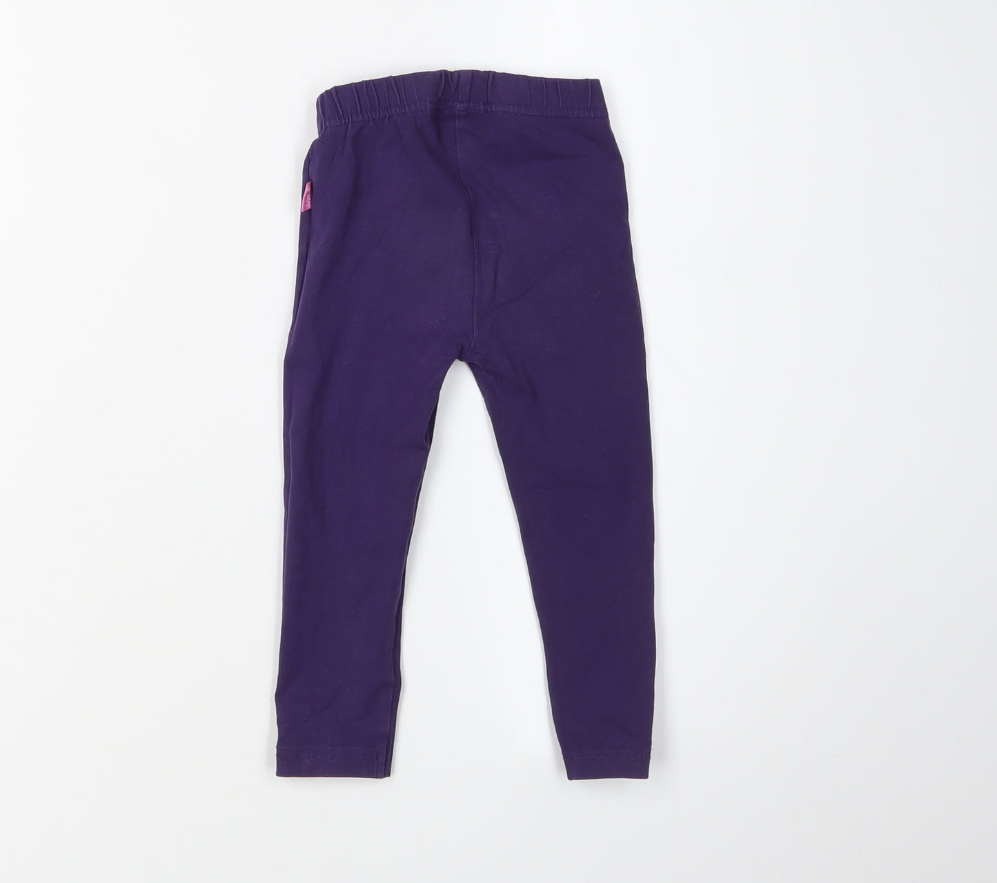 Girls Purple Jojo Maman Bébé Leggings 18-24 Months - Casual, Elastic Waist