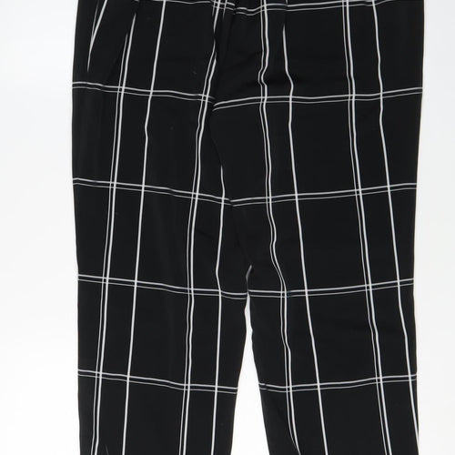 Ted Baker Women's Black Check Cropped Trousers - M