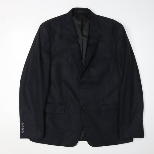 Jeff Banks Men's Black Blazer Size 44 Regular Fit