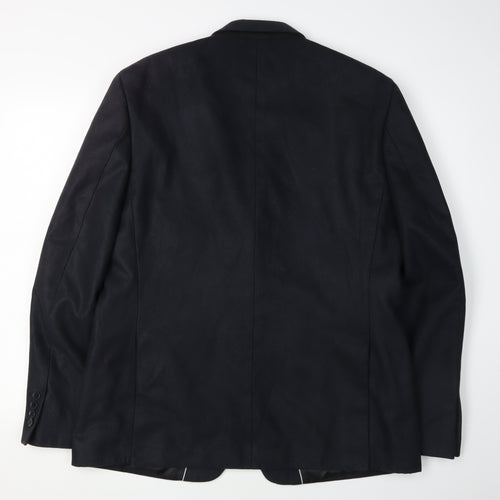 Jeff Banks Men's Black Blazer Size 44 Regular Fit