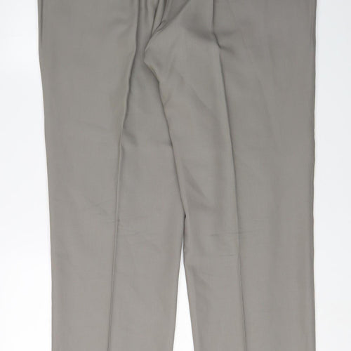 Jeff Banks Men's Beige Dress Pants, Size 38, Regular Fit