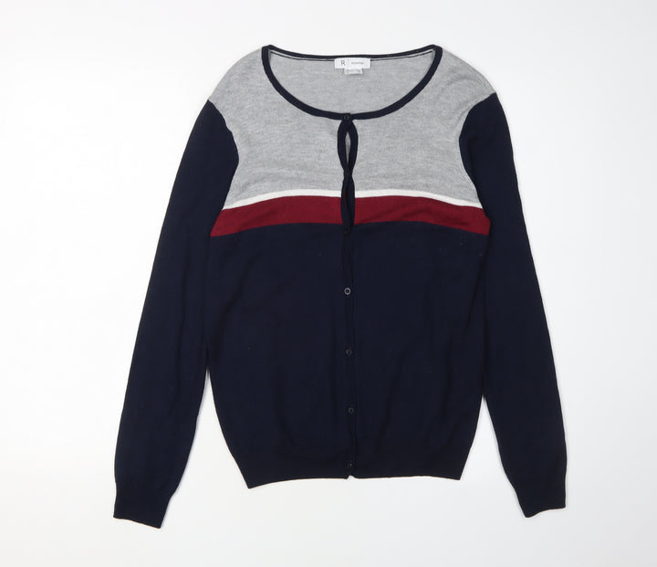 Essentiel Women's Multicoloured M Cardigan Round Neck Knit