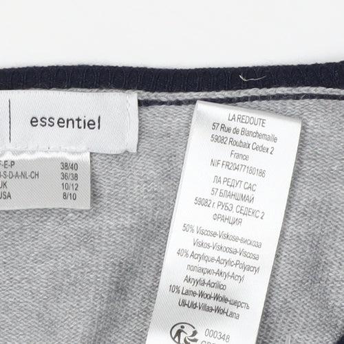 Essentiel Women's Multicoloured M Cardigan Round Neck Knit