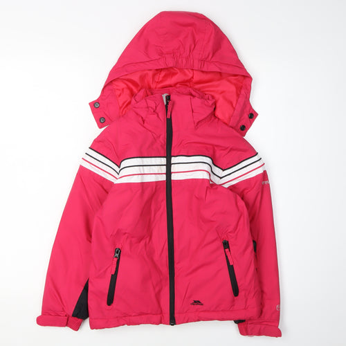 Trespass Girls Pink Puffer Jacket 5-6 Years