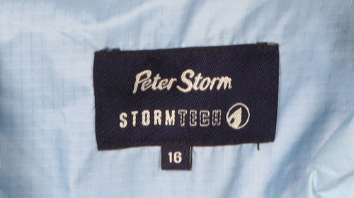 Peter Storm Women's Blue Rain Coat Size 16