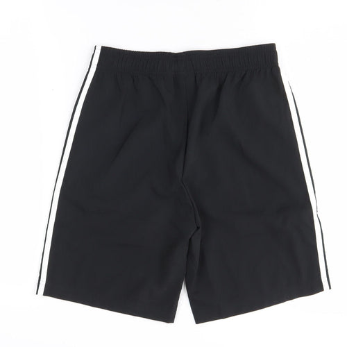 Adidas Boys Black Athletic Shorts 13-14 Years, Quick Dry