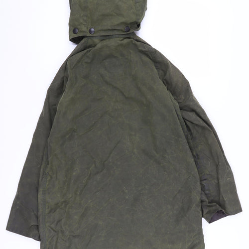 Barbour Men's Green Waxed Jacket, Size M, Outdoor Style