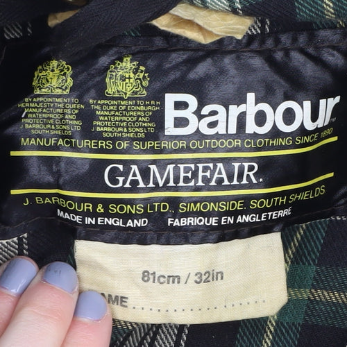 Barbour Men's Green Waxed Jacket, Size M, Outdoor Style