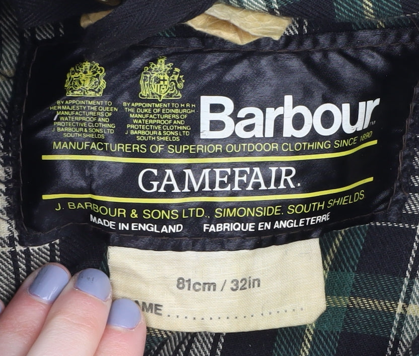 Barbour Men's Green Waxed Jacket, Size M, Outdoor Style