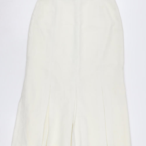 St Michael Women's Ivory Long Pencil Skirt Size 14