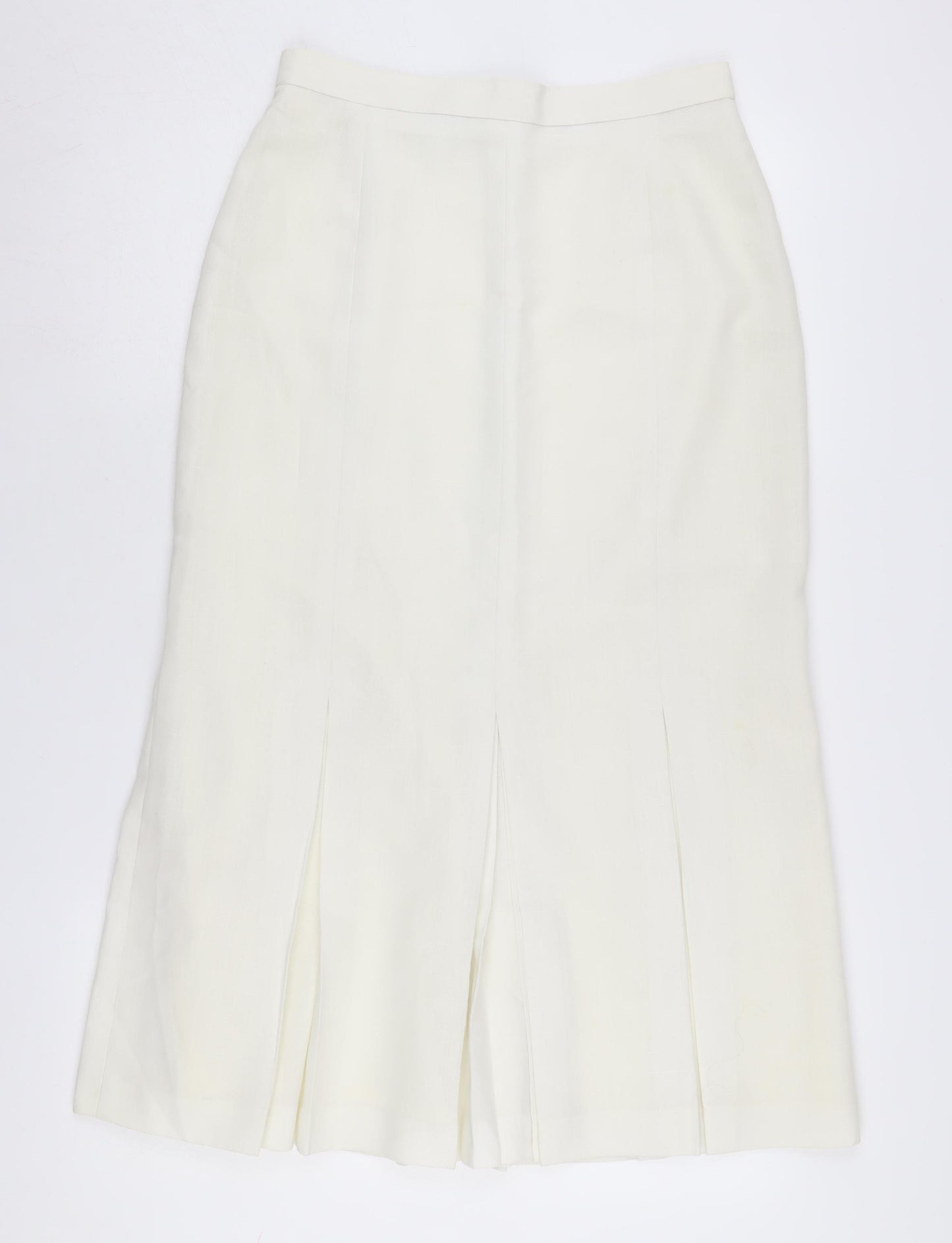 St Michael Women's Ivory Long Pencil Skirt Size 14