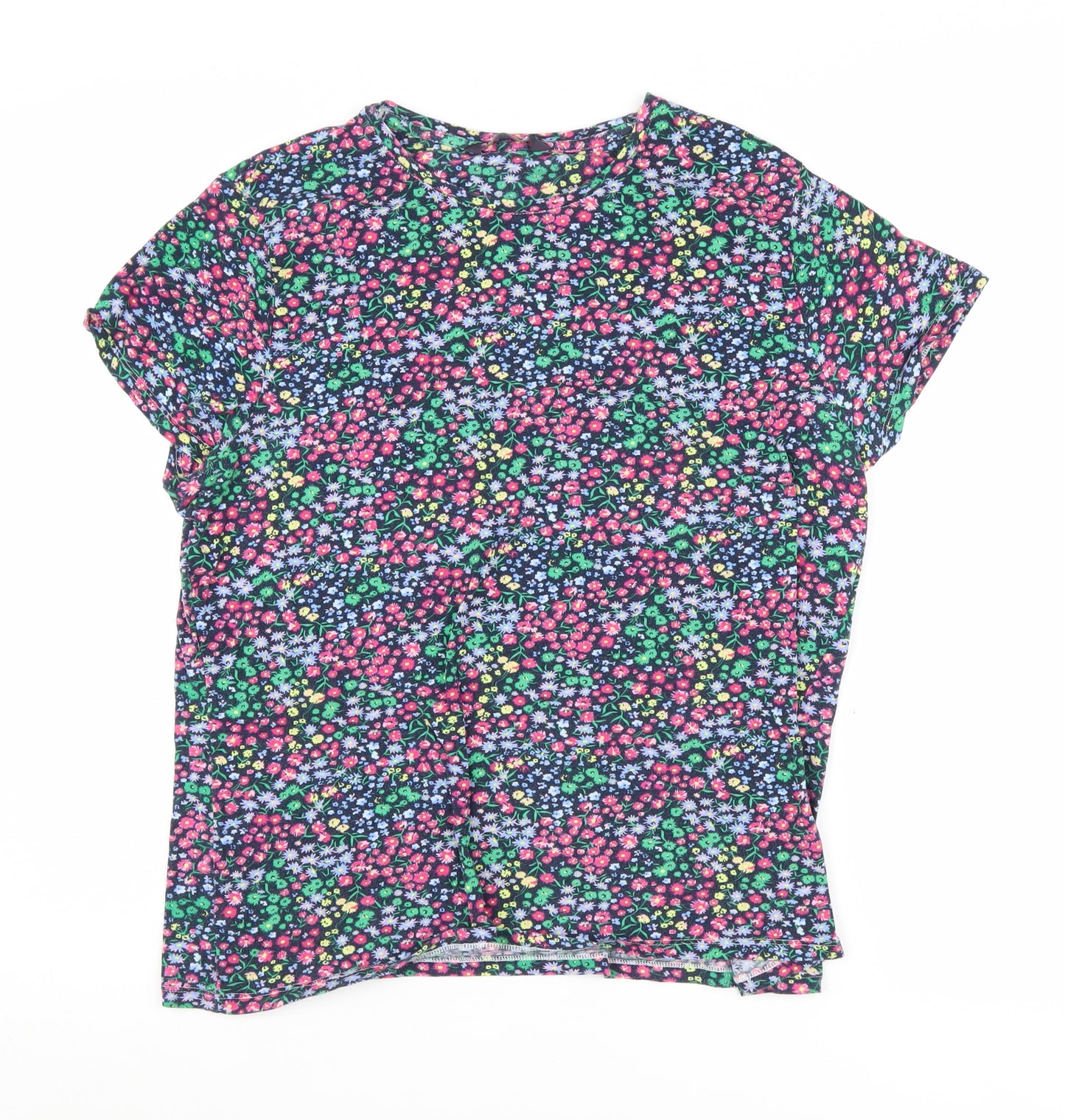Marks and Spencer Women's Floral T-Shirt Size 20 Multicoloured
