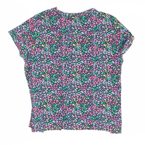 Marks and Spencer Women's Floral T-Shirt Size 20 Multicoloured