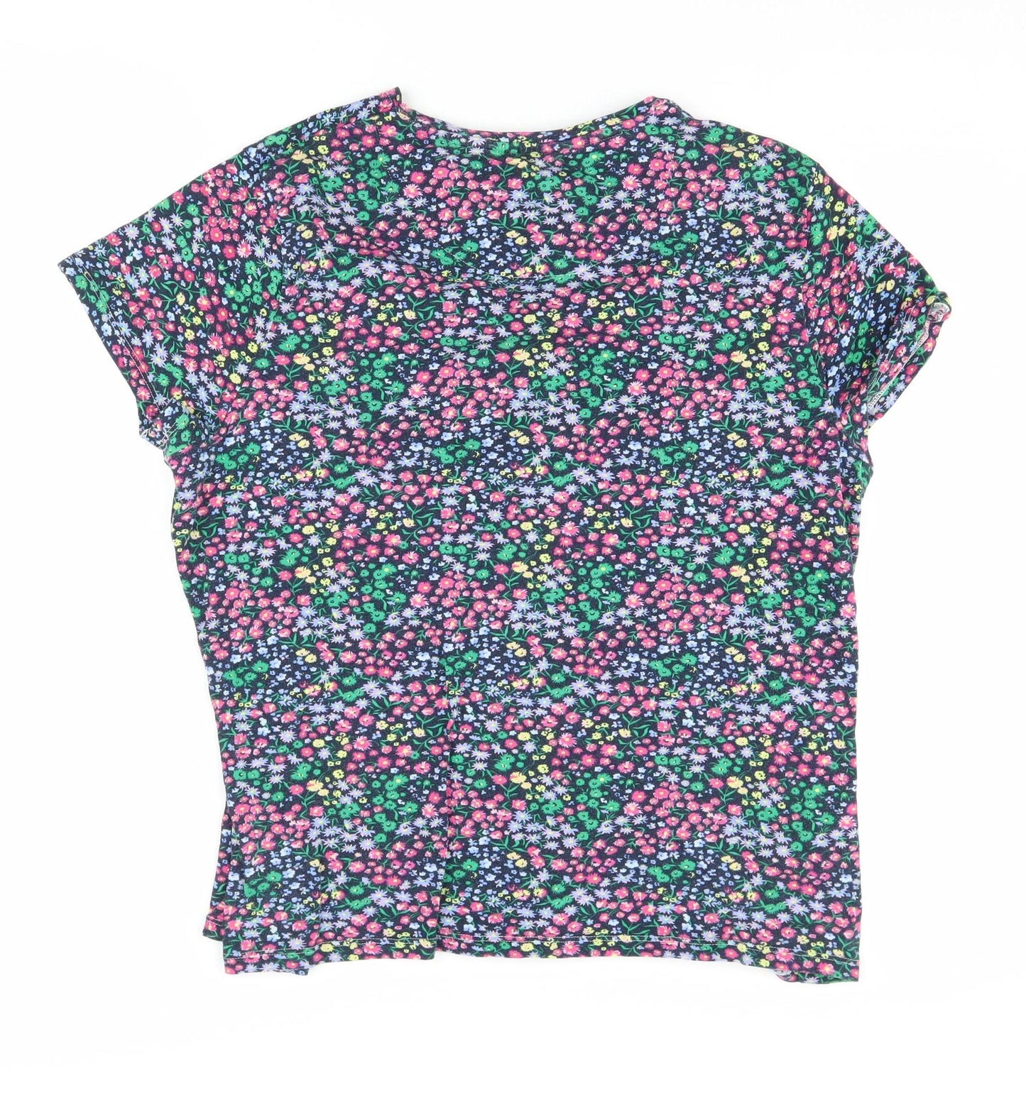 Marks and Spencer Women's Floral T-Shirt Size 20 Multicoloured