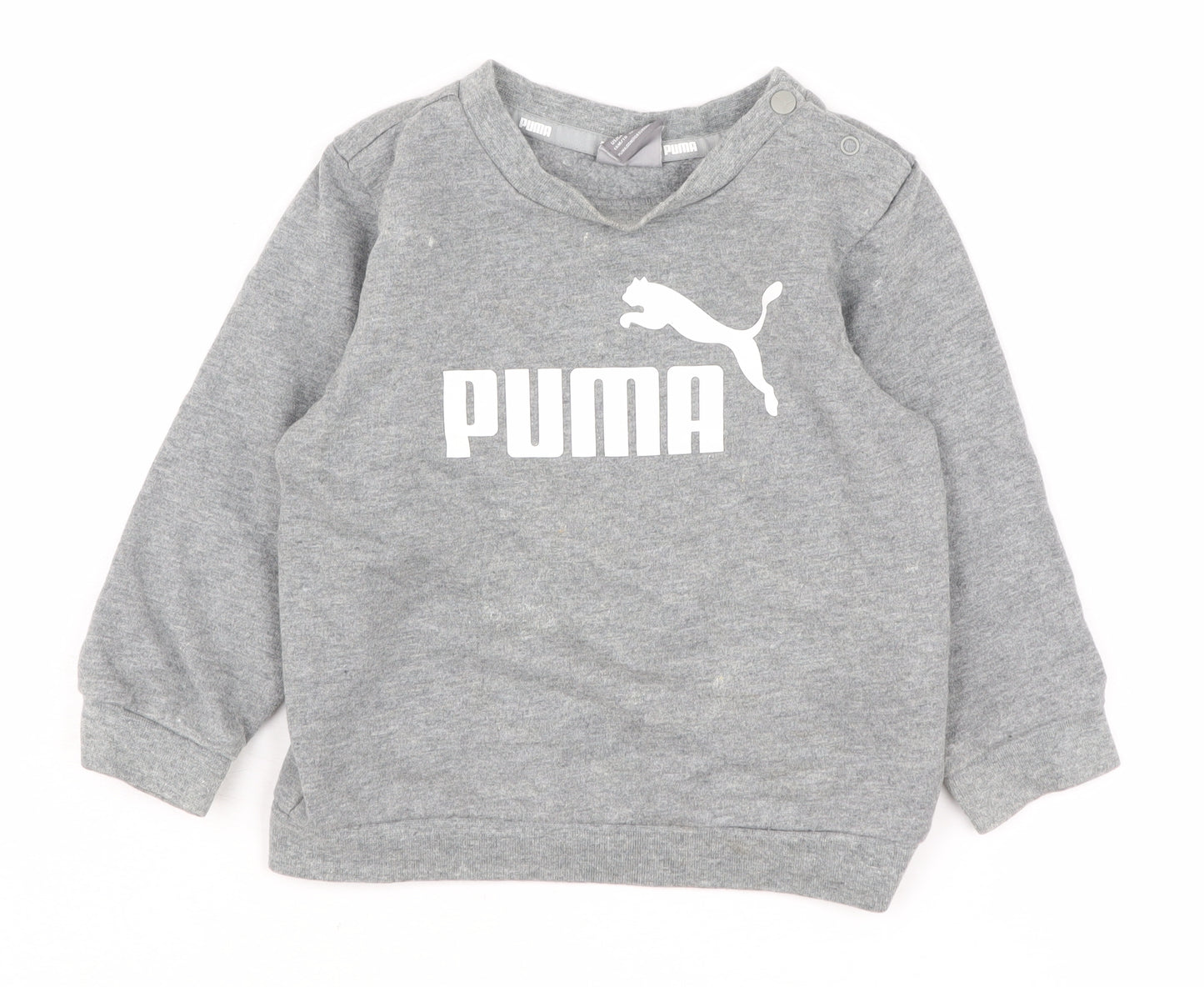 Puma Unisex Baby Grey Pullover Jumper 12-18 Months