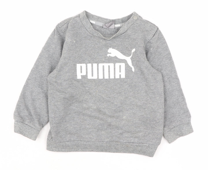 Puma Unisex Baby Grey Pullover Jumper 12-18 Months