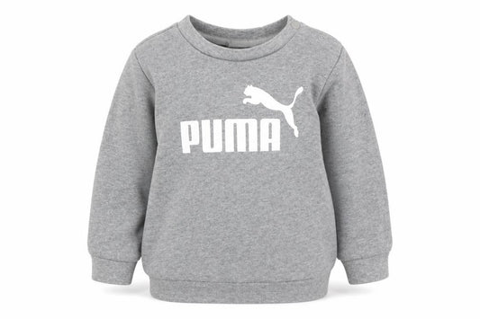 Front view of Puma unisex baby grey jumper 12-18 months