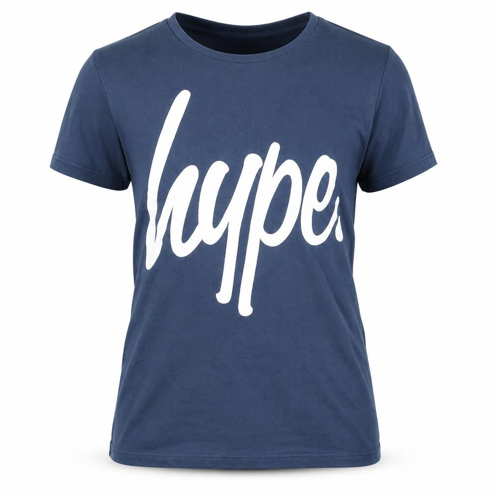 Hype Men's Blue XS Logo T-Shirt Short Sleeve