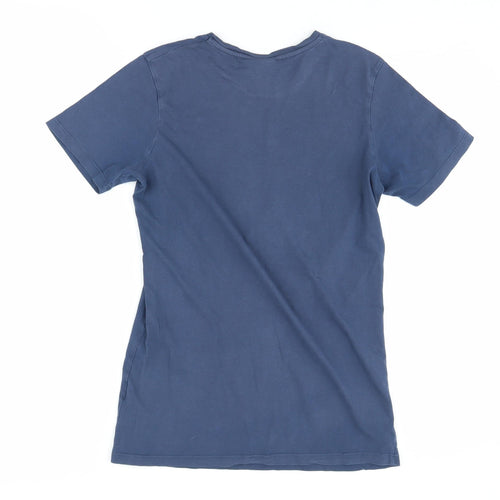 Hype Men's Blue XS Logo T-Shirt Short Sleeve