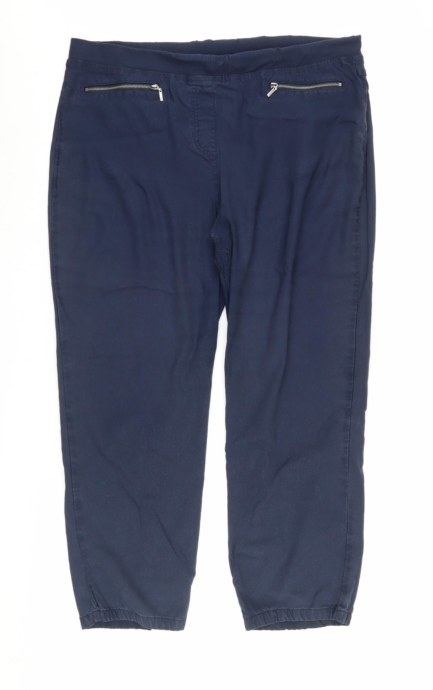 Cotton Traders Women's Blue Jogger Trousers Size 20