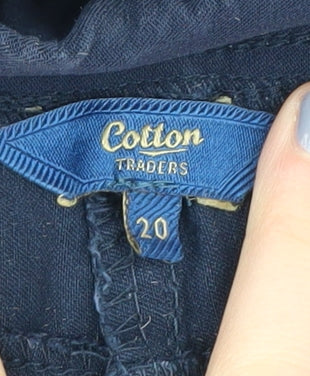 Cotton Traders Women's Blue Jogger Trousers Size 20
