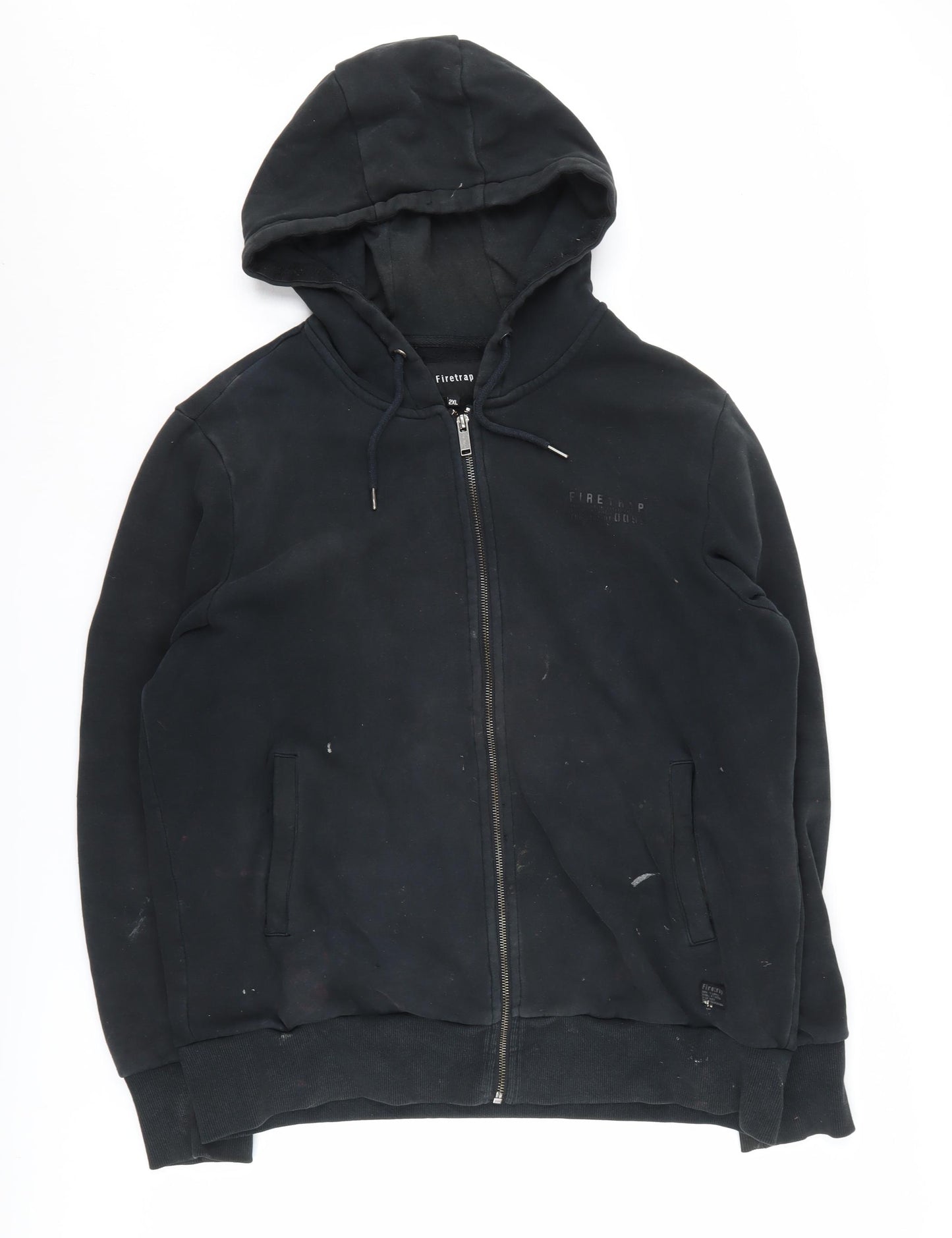 Firetrap Men's 2XL Black Full Zip Hoodie