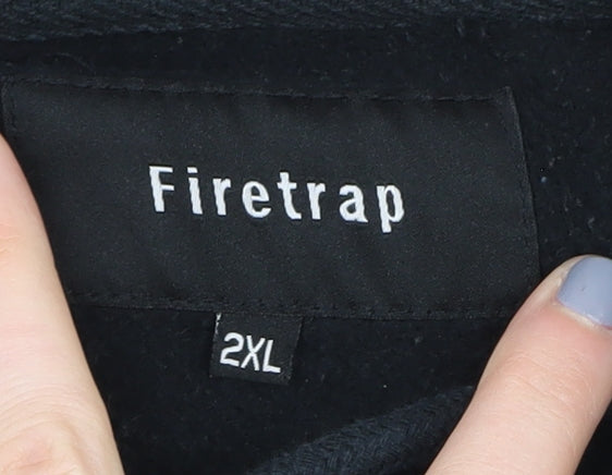 Firetrap Men's 2XL Black Full Zip Hoodie