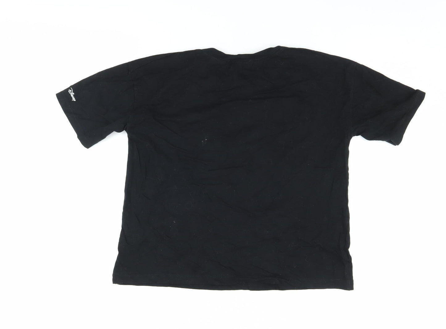 Zara Women's Black Graphic Tee M - Humour Cartoon Style